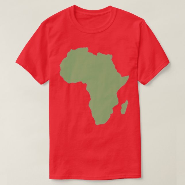 African Continent Karta Afrika Top Manar Wom T Shirt (Design framsida)