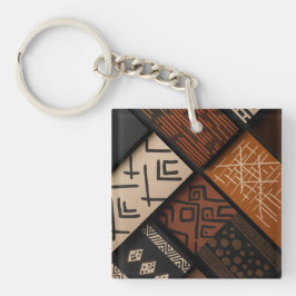 African culture designs on diagonal shapes