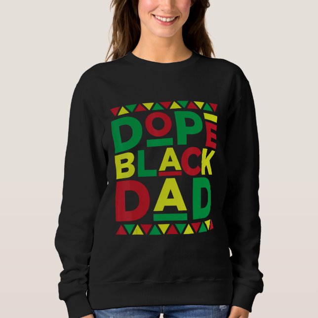 African Dad Black Father Father s Day Melanin Dad T Shirt (Framsida)