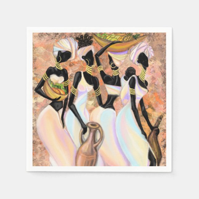 African Dam Napkins Pappersservett (Framsidan)