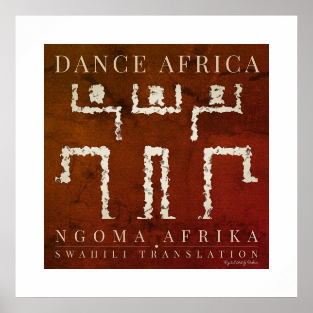 African Dance Poster (Framsidan)
