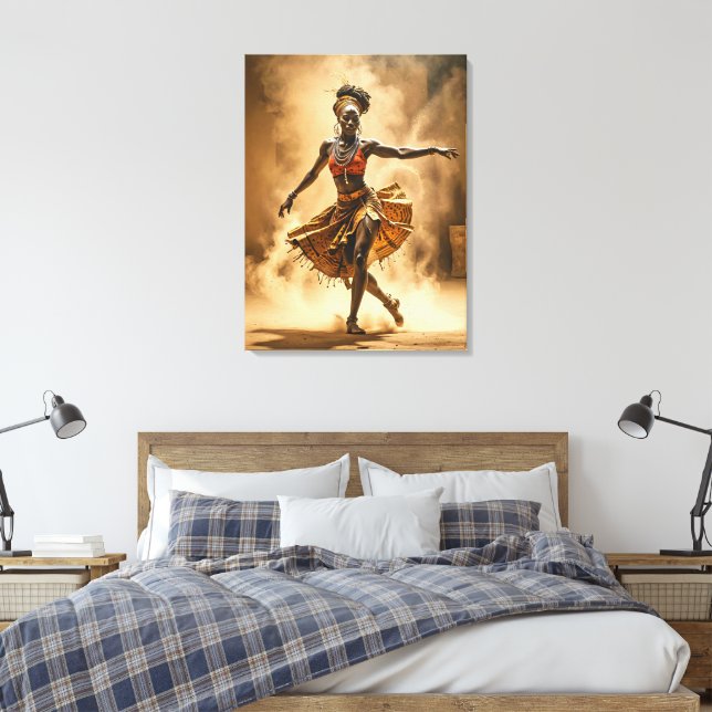 African Dancer Canvas Art (Insitu (sovrum))