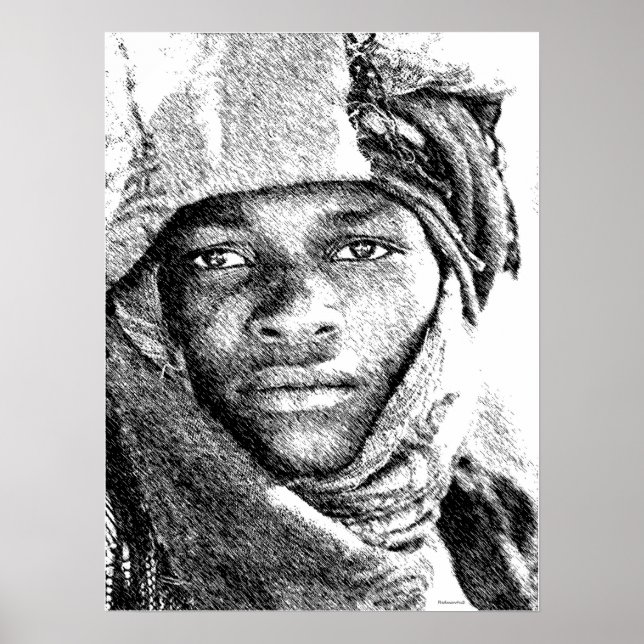 African Desert Boy Poster (Framsidan)