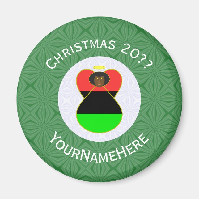 African Diaspora American jul Angel Magnet (Framsidan)