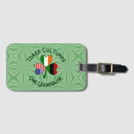 African Diaspora Irish American Shamrock Personal Bagagebricka