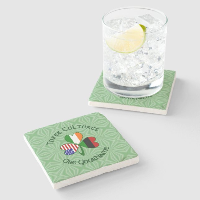 African Diaspora Irish American Shamrock Personal Stenunderlägg (Sidan)