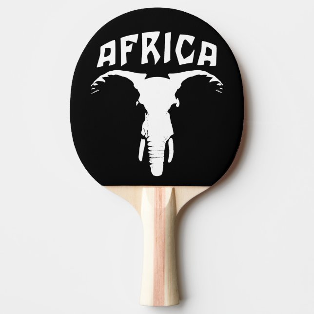 African Elephant Ansikte | AFRIKA Pingisracket (Framsidan)