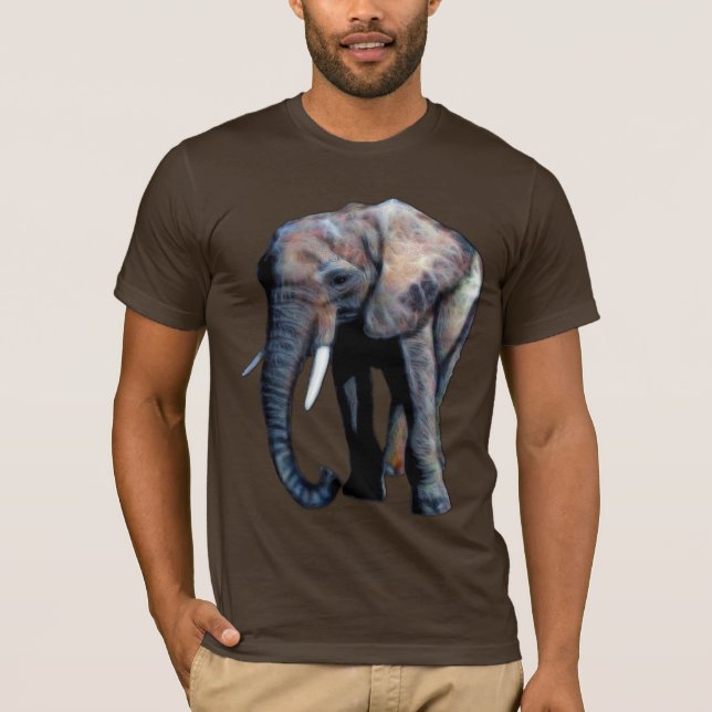 African Elephant Artwork for Djur älskare! Tee (Framsida)