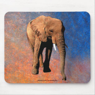 African Elephant Big Fem Wildlife Animal Mousepad Musmatta