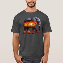 African Elephant Hoodie T Shirt