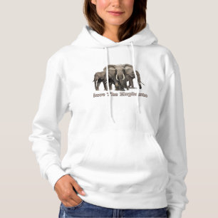 African Elephant Hoodie T Shirt