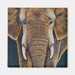 African Elephant Magnet