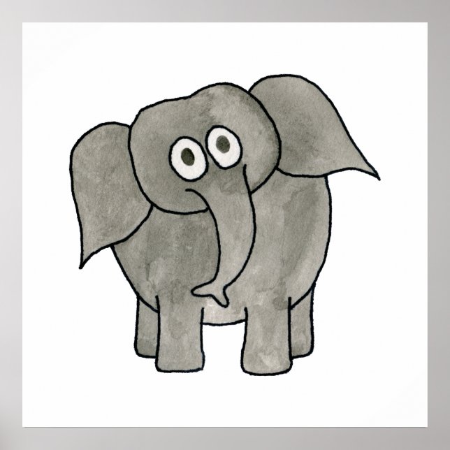 African Elephant. Poster (Framsidan)