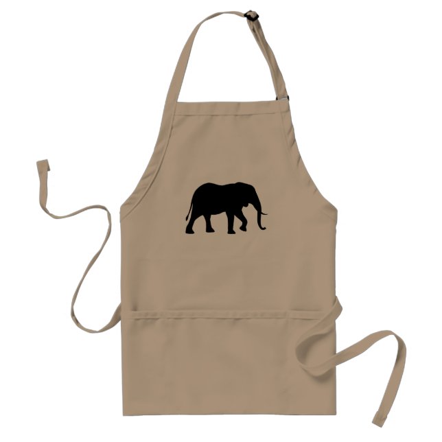 African Elephant Silhouette Förkläde (Framsidan)