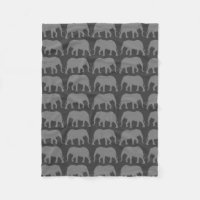 African Elephant Silhouettes Mönster