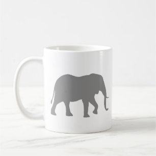 African Elephant Silhouettes Wildlife Animal Kaffemugg