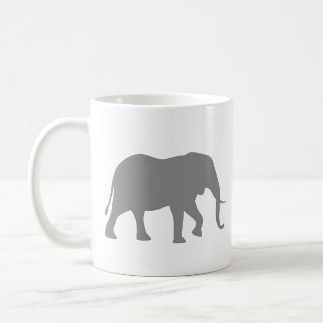 African Elephant Silhouettes | Wildlife Animal Kaffemugg (Vänster)