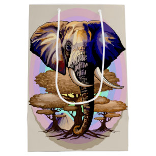 African Elephant Surreal Porträtt