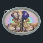 African Elephant Surreal Porträtt<br><div class="desc">Surreal African Elephant,  vilda djur Symbolic Animal,  med Acacia Träd och Kilimanjaro-berget på bakgrunden,  Pastel Färg Background. Original Vector Illustration Copyright BluedarkArt ChameleonArt.</div>