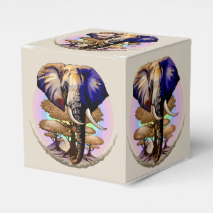 African Elephant Surreal Porträtt Presentaskar