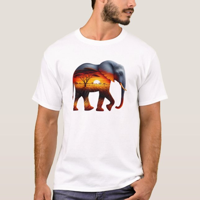 African Elephant T-Shirt (Framsida)