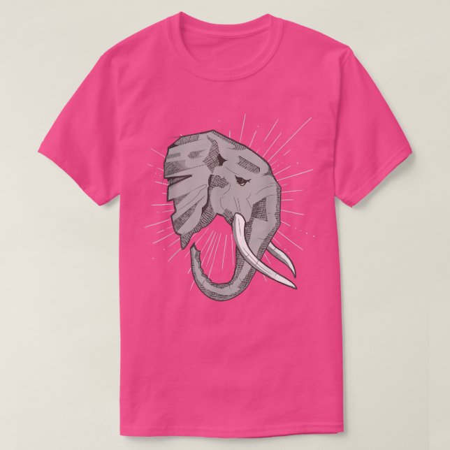 African Elephant T Shirt (Design framsida)