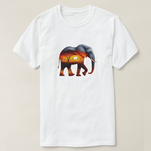 African Elephant T-Shirt (Design framsida)