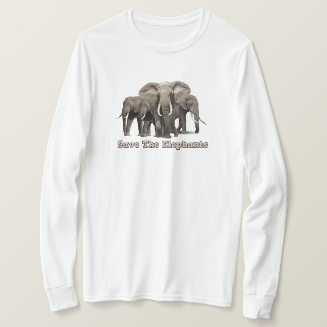 African Elephant T-Shirts (Design framsida)