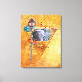 African Elephant "THE MIGHTY TRIBE" Canvastryck