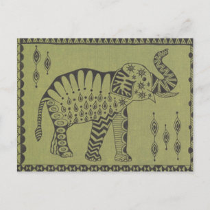 African Elephant Vykort