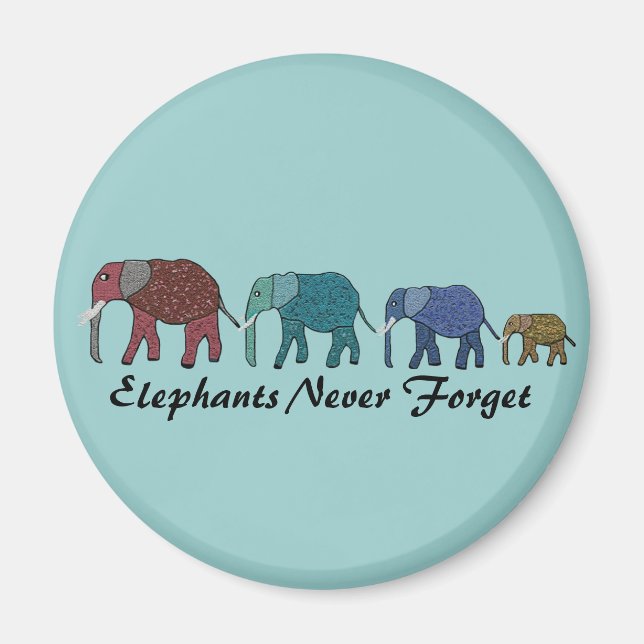 African Elephant Walk Magnet (Framsidan)
