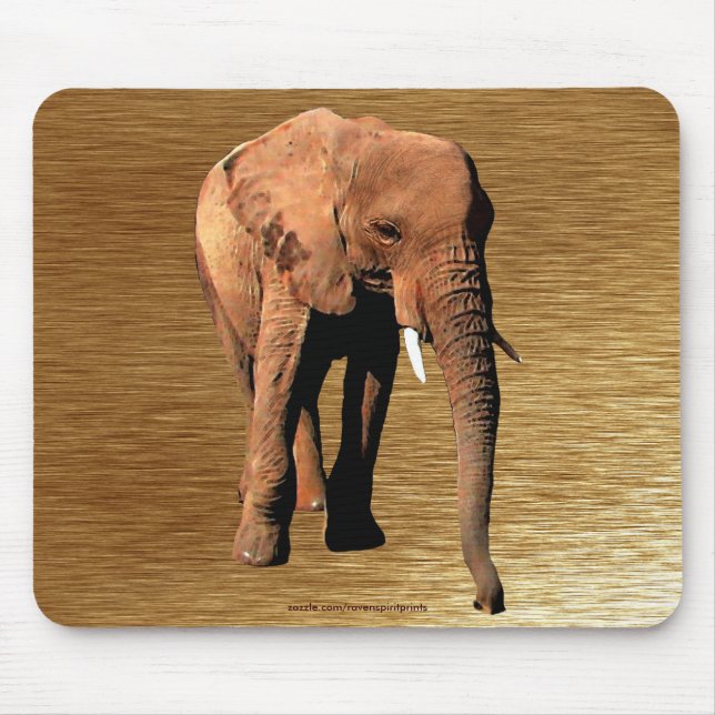 African Elephant Wildlife Supporter Mousepad Musmatta (Framsidan)