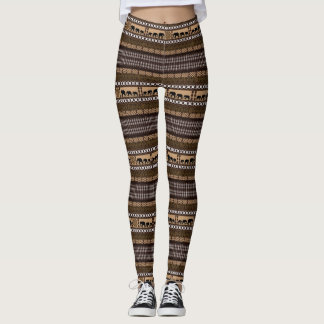 African Ethnic Print Mönster Leggings