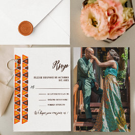 African Ethnic Seamless Texture Border Wedding  OSA Kort
