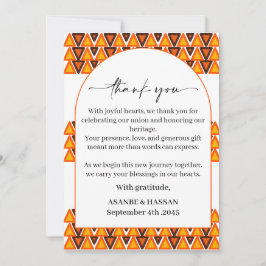 African Ethnic Seamless Texture Border Wedding  Tack Kort