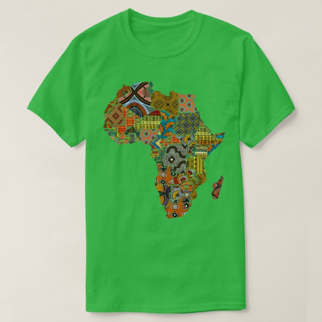 African Fabric Karta T Shirt (Design framsida)