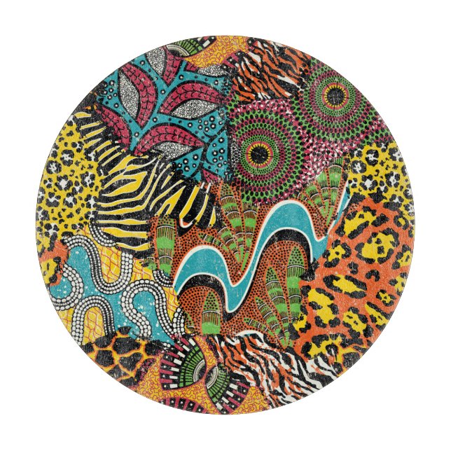 African Fabric: Vild Animal Patchwork. (Framsidan)