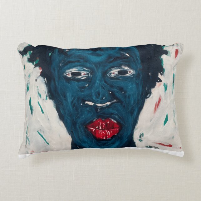 African Face Pillow Prydnadskudde (Framsidan)