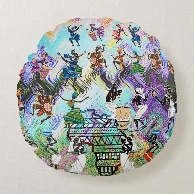 African Feast: Rhythms of Africa  Rund Kudde (Framsidan)