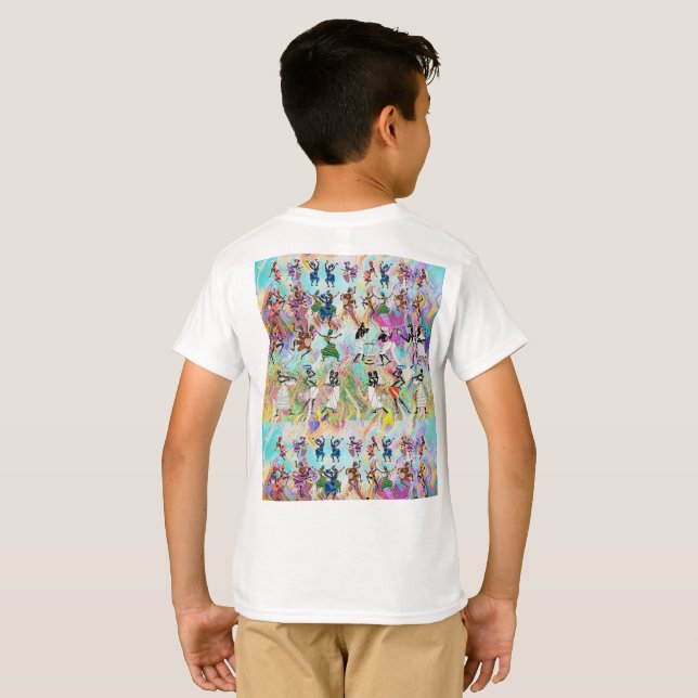 African Feast: Rhythms of Unity  T Shirt (Hel baksida)