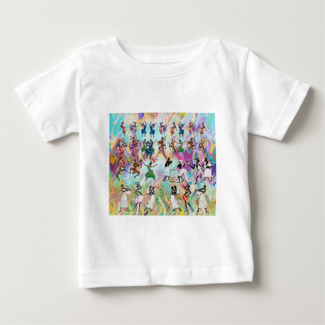 African Feast: Rhythms of Unity T Shirt (Framsida)
