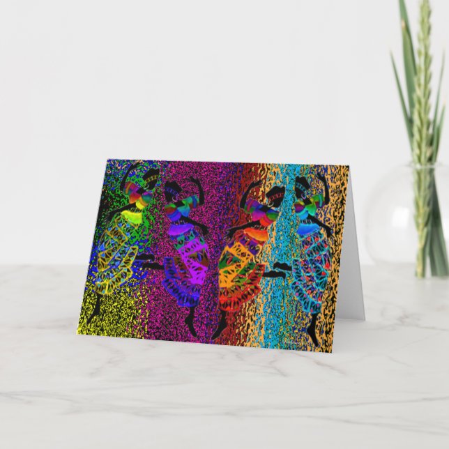 African Foot Dance Kort (Framsida)