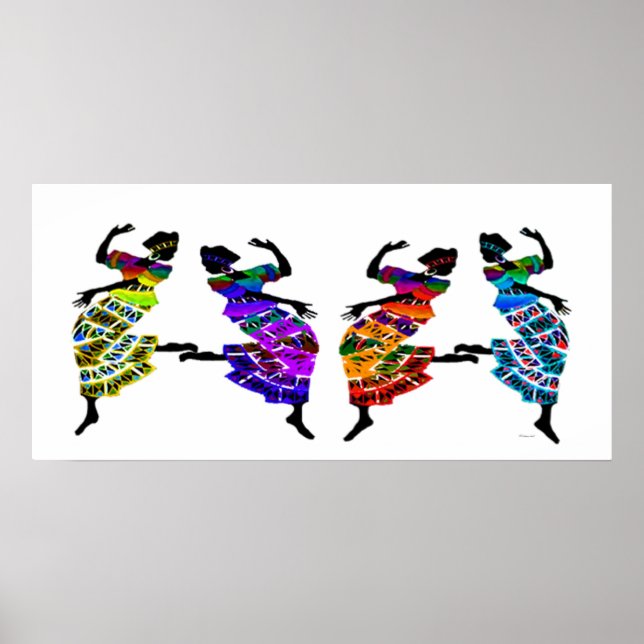 African Foot Dance Poster (Framsidan)