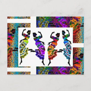 African Foot Dance Vykort