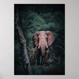 African Forest Elephant Poster