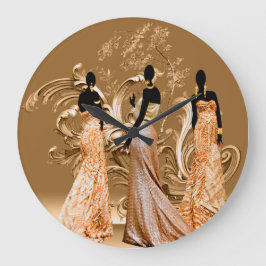 African Garden Party Stor Klocka