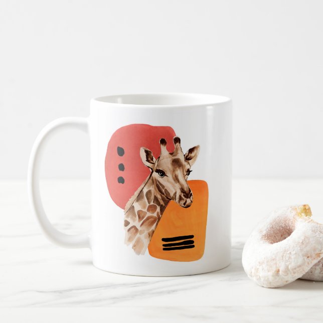 African Giraffe Kaffemugg (Med munk)