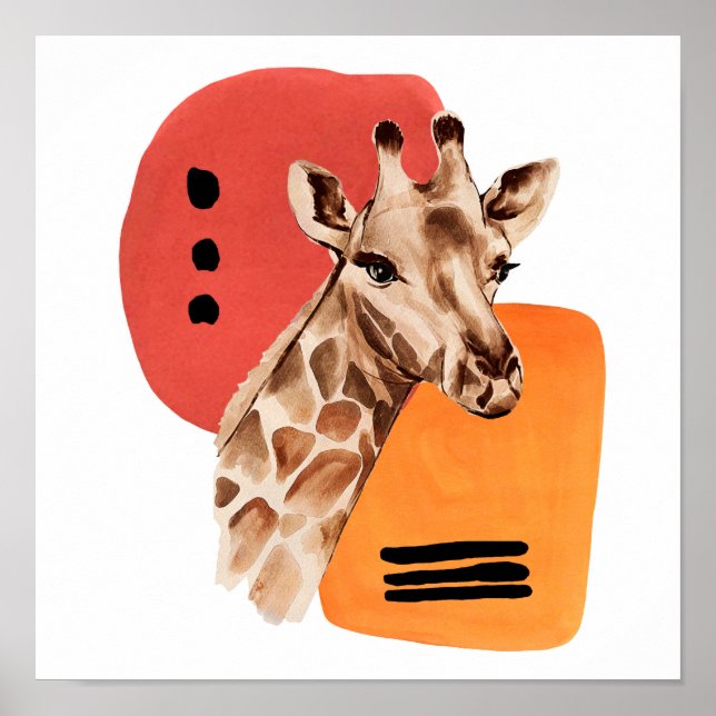 African Giraffe Poster (Framsidan)