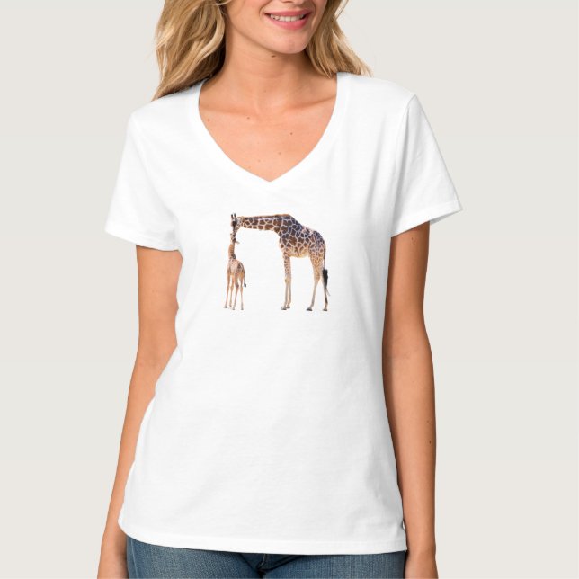 African Giraffes T Shirt (Framsida)