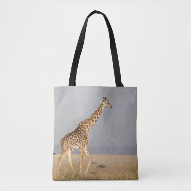 African GiraffeTote Bag Tygkasse (Framsida)